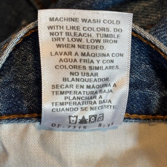 George Regular Fit Medium Blue Denim Jeans Men’s 42x32 100% Cotton 5 Pocket - Picture 6 of 6